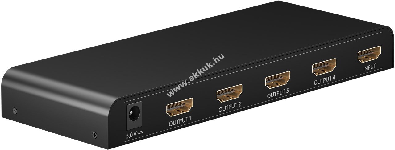 Goobay HDMI elosztó 1 bemenet 4 kimenet 4K@30Hz