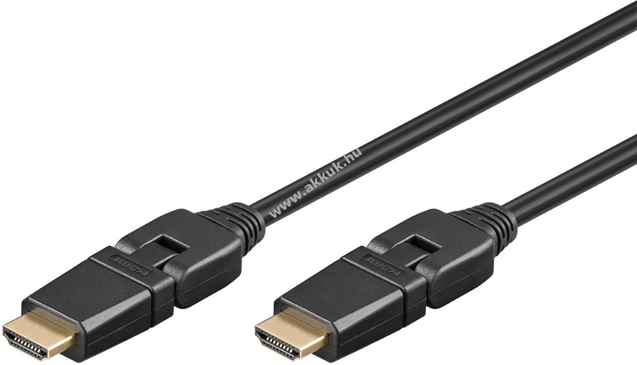 Goobay Standard High-Speed HDMI 360° kábel 4K/60Hz 1,5m Ethernet eARC ARC