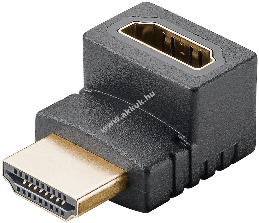 Goobay HDMI 90° szögű adapter 8K60Hz 4K120Hz 48Gbit/s - A készlet erejéig