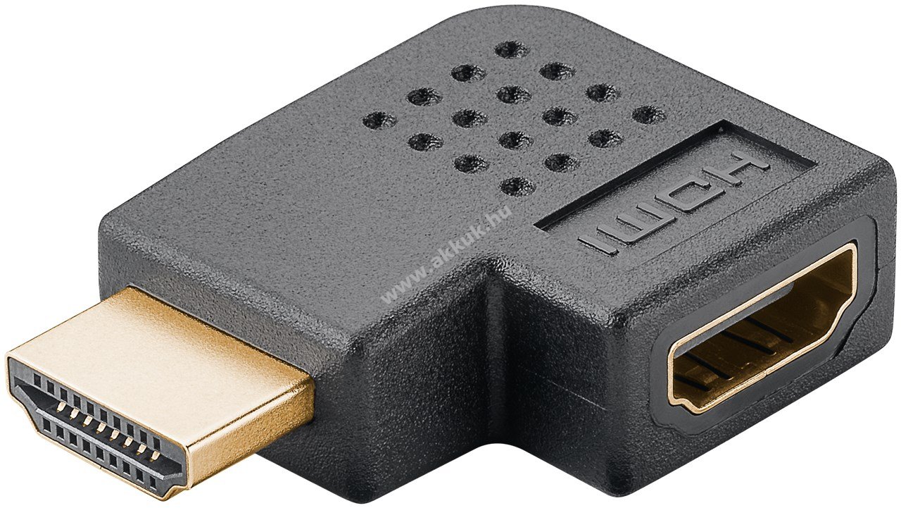 Goobay HDMI derékszögű adapter 90° 8K/60Hz - A készlet erejéig