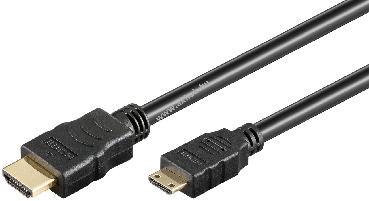 Goobay High-Speed HDMI kábel Mini-HDMI 4K@60Hz 18Gbit/s 1m