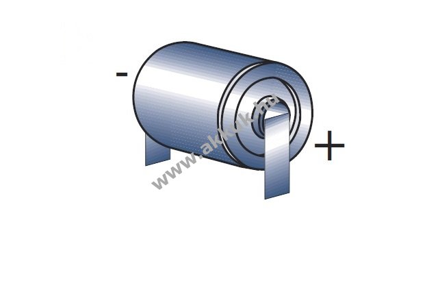 SAFT lithium elem típus LS17330CNR forrasztható U alakú - 2/3AA 3,6V 2,1Ah (Li-SOCl2)
