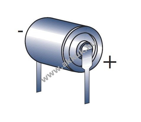 SAFT lithium elem típus LS17500PF forrasztható PCB 2 pin - A 3,6V 3,4Ah (Li-SOCl2)