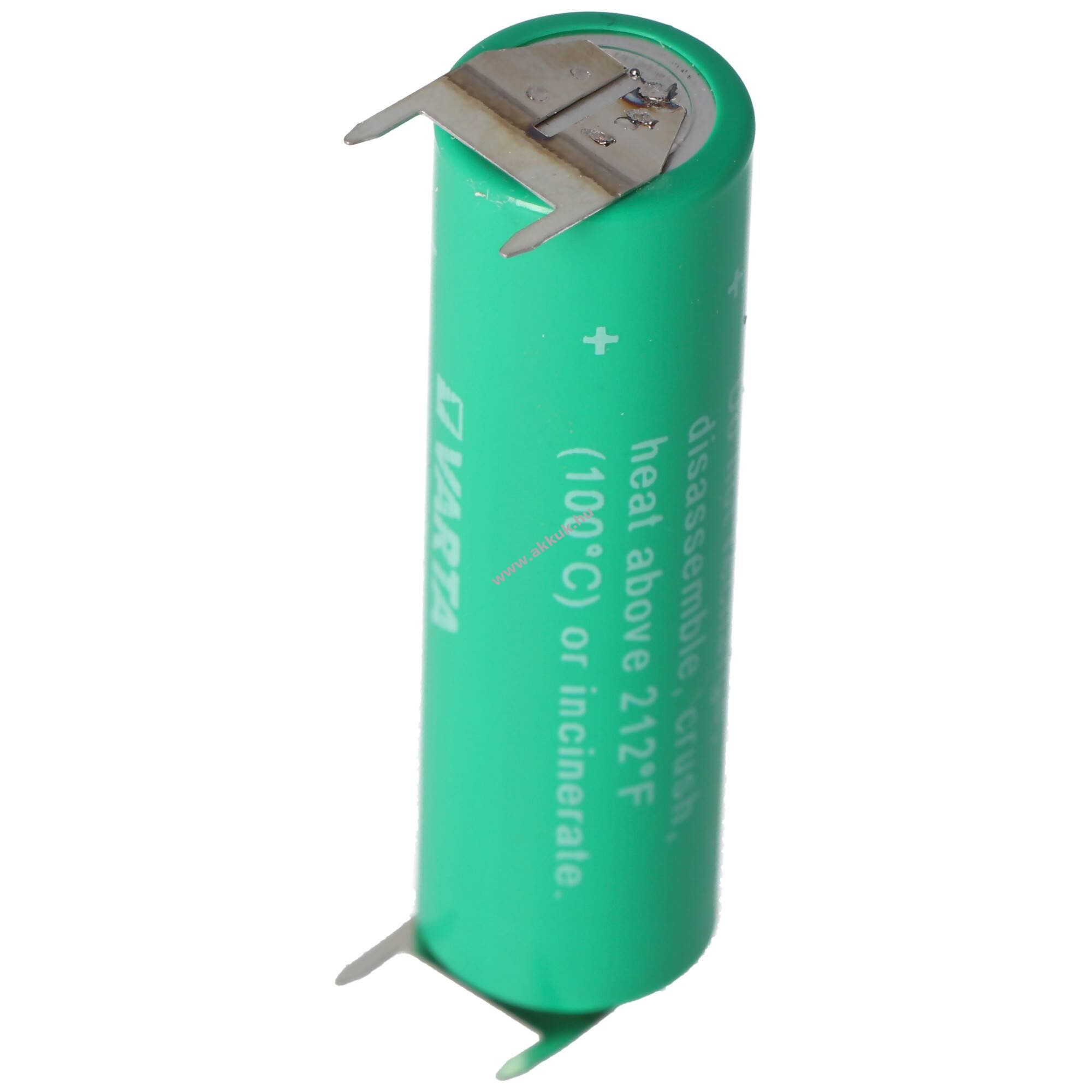 Varta lithium elem típus CR AA forrasztható PCB 4pin (2+ 2- póluson) 3V 2,3Ah (LiMnO2)