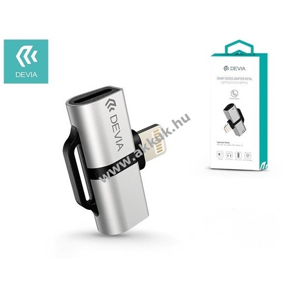 Devia lightning adapter egyidõben történõ töltéshez és zenehallgatáshoz - A készlet erejéig!