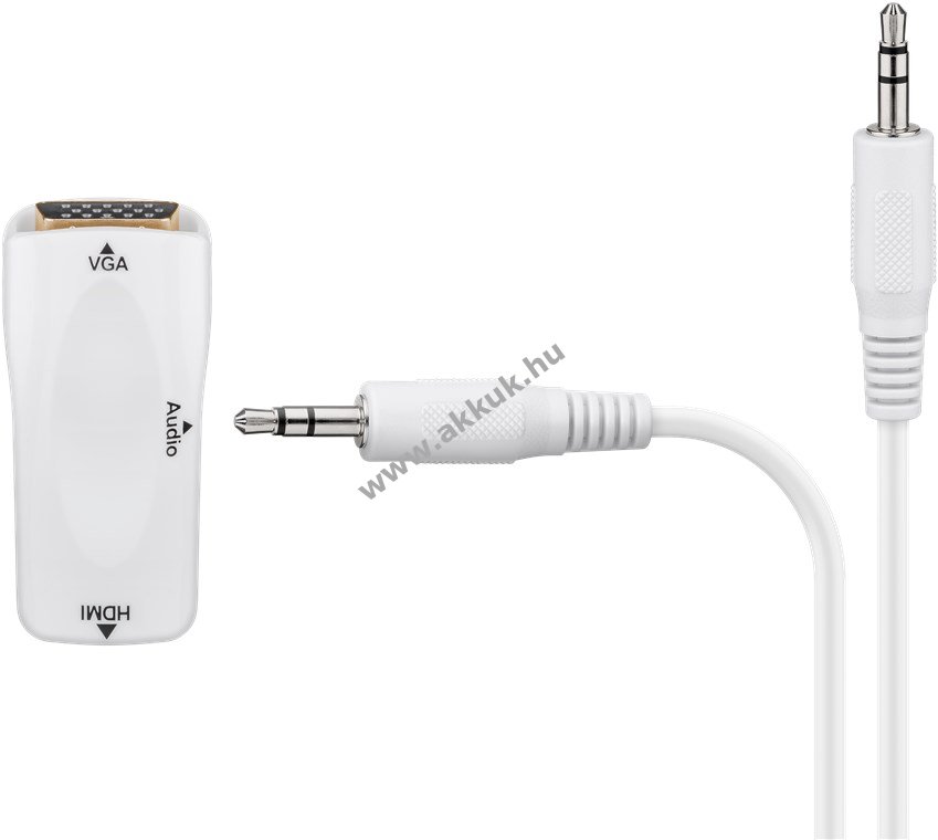 Goobay Hdmi Vga Adapter Audio 3,5Mm Csatlakozóval
