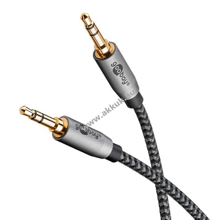 Goobay Plus Series AUX kábel 3,5mm sztereó jack-jack 0,5m