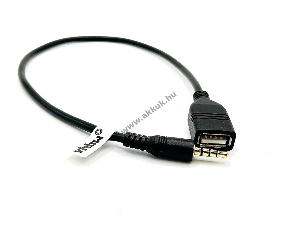Aux-Adapter és USB / On-The-Go (OTG) kábel