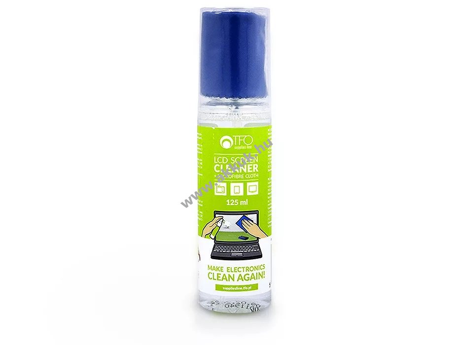TFO képernyõtisztító folyadék + mikroszálas törlõkendõ - 125 ml