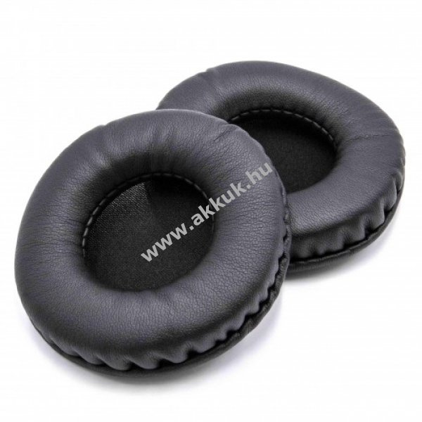 Fejhallgató, fülhallgató fülpárna szivacs 80mm különbözõ fejhallgatókhoz, fekete 1pár