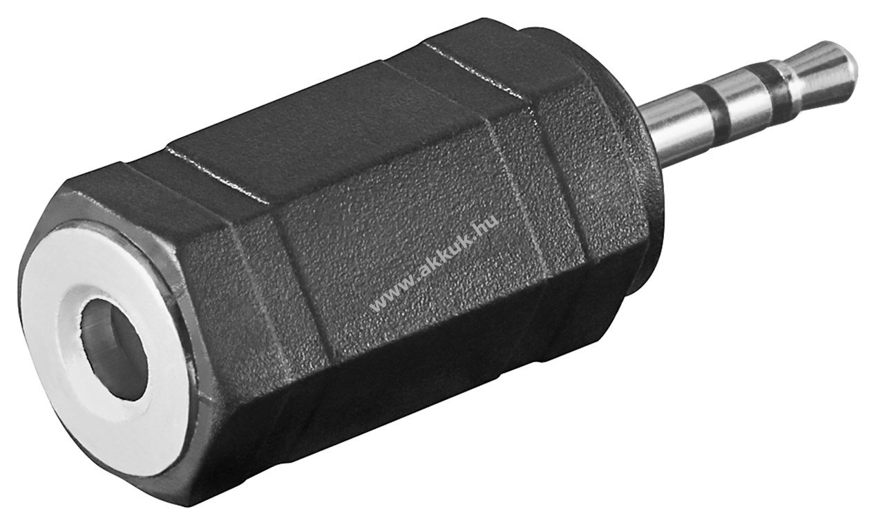 Goobay jack adapter 2,5mm dugó - 3,5mm aljzat 3-pólusú sztereó