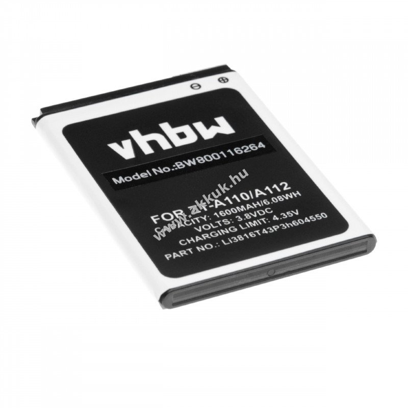 Helyettesítõ akku ZTE Blade A110, A112, A410 1600mAh Li-Po
