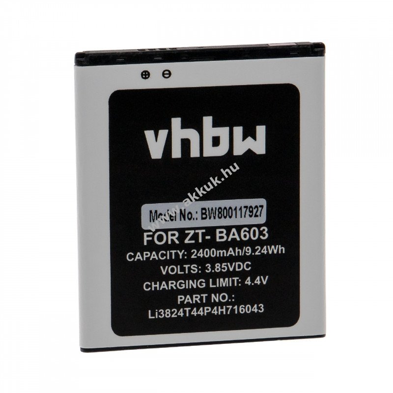 Helyettesítõ akku ZTE Blade A520, A603 2400mAh Li-Ion