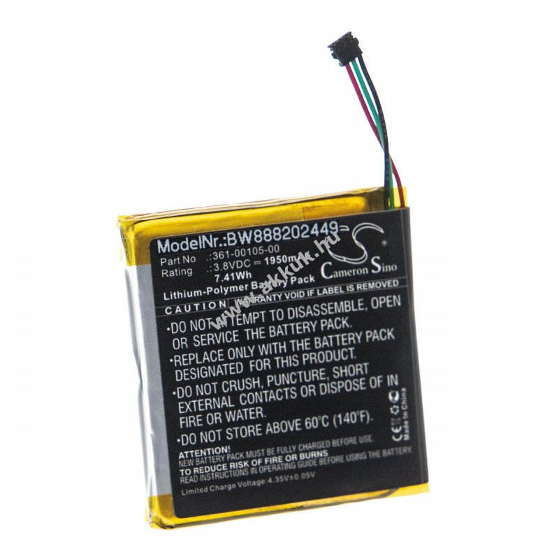 Helyettesítõ akku Garmin Edge 1030 1950mAh