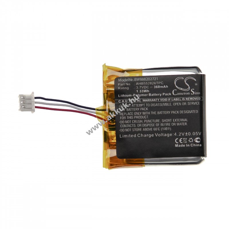 Helyettesítõ akku Sennheiser SDW 10 360mAh