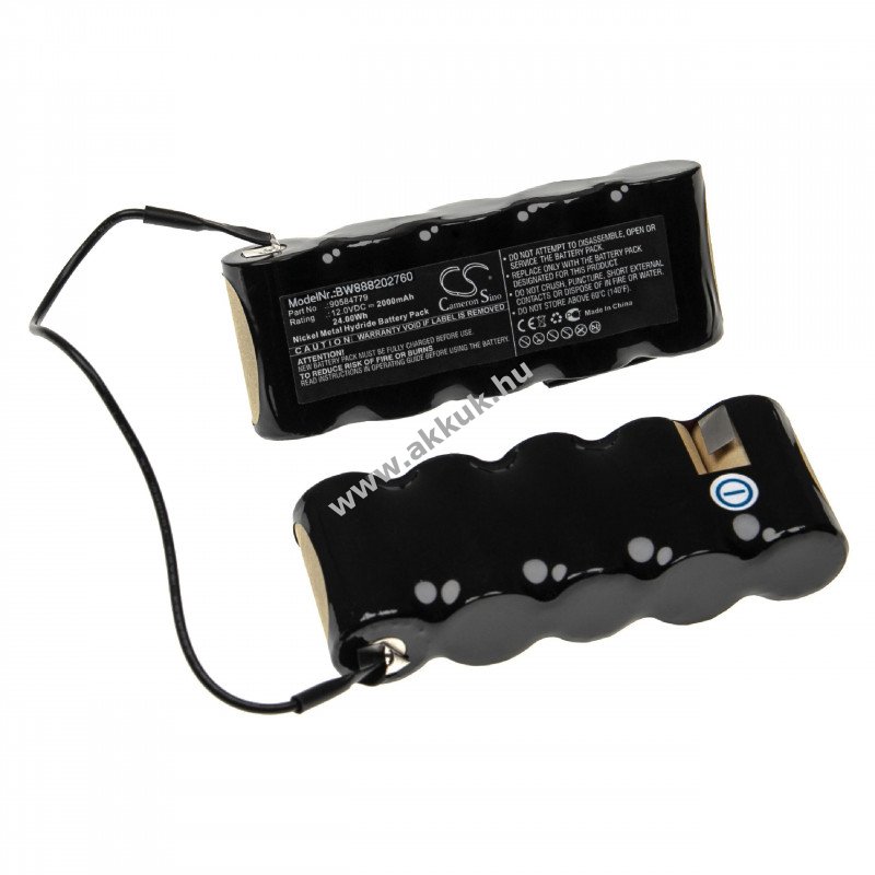 Helyettesítõ akku Black & Decker típus 90584779 2000mAh