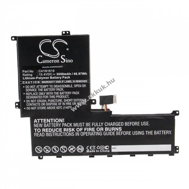 Helyettesítõ akku Asus B9440UA-GV0361R 3050mAh
