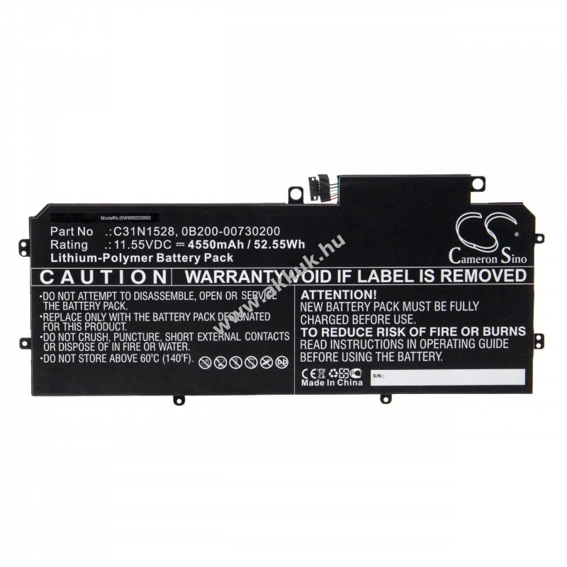 Helyettesítõ akku Asus Q324CA 4550mAh