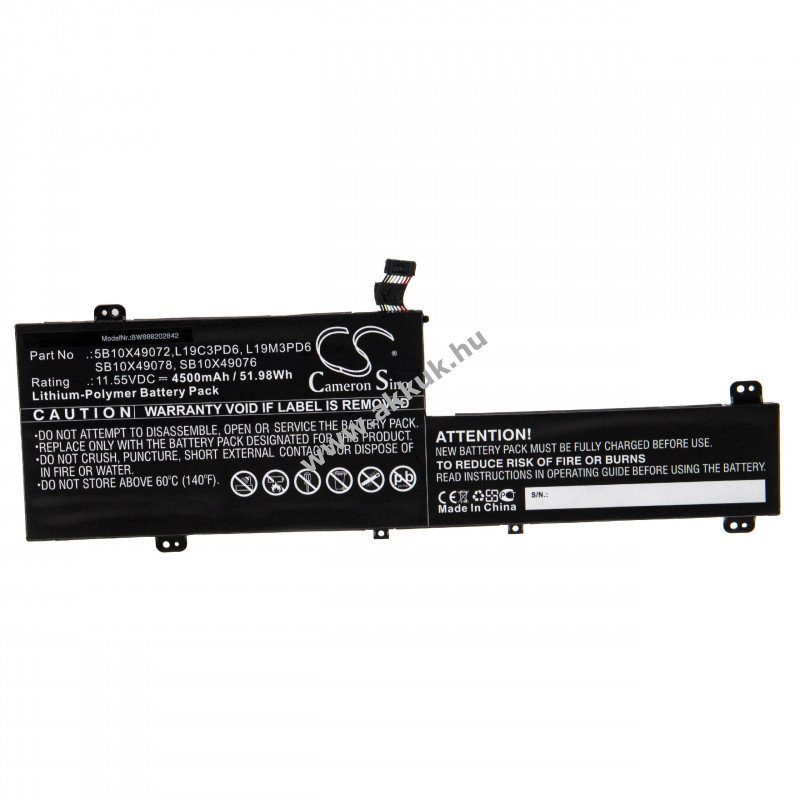 Helyettesítõ akku Lenovo IdeaPad Flex 5 4500mAh