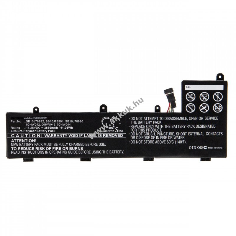 Helyettesítõ Lenovo ThinkPad Yoga 11e 3650mAh