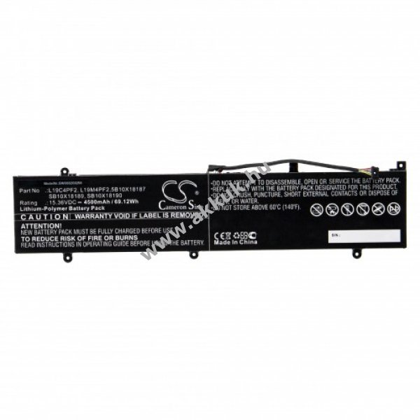 Helyettesítõ akku Lenovo Yoga Slim 7 15 4500mAh