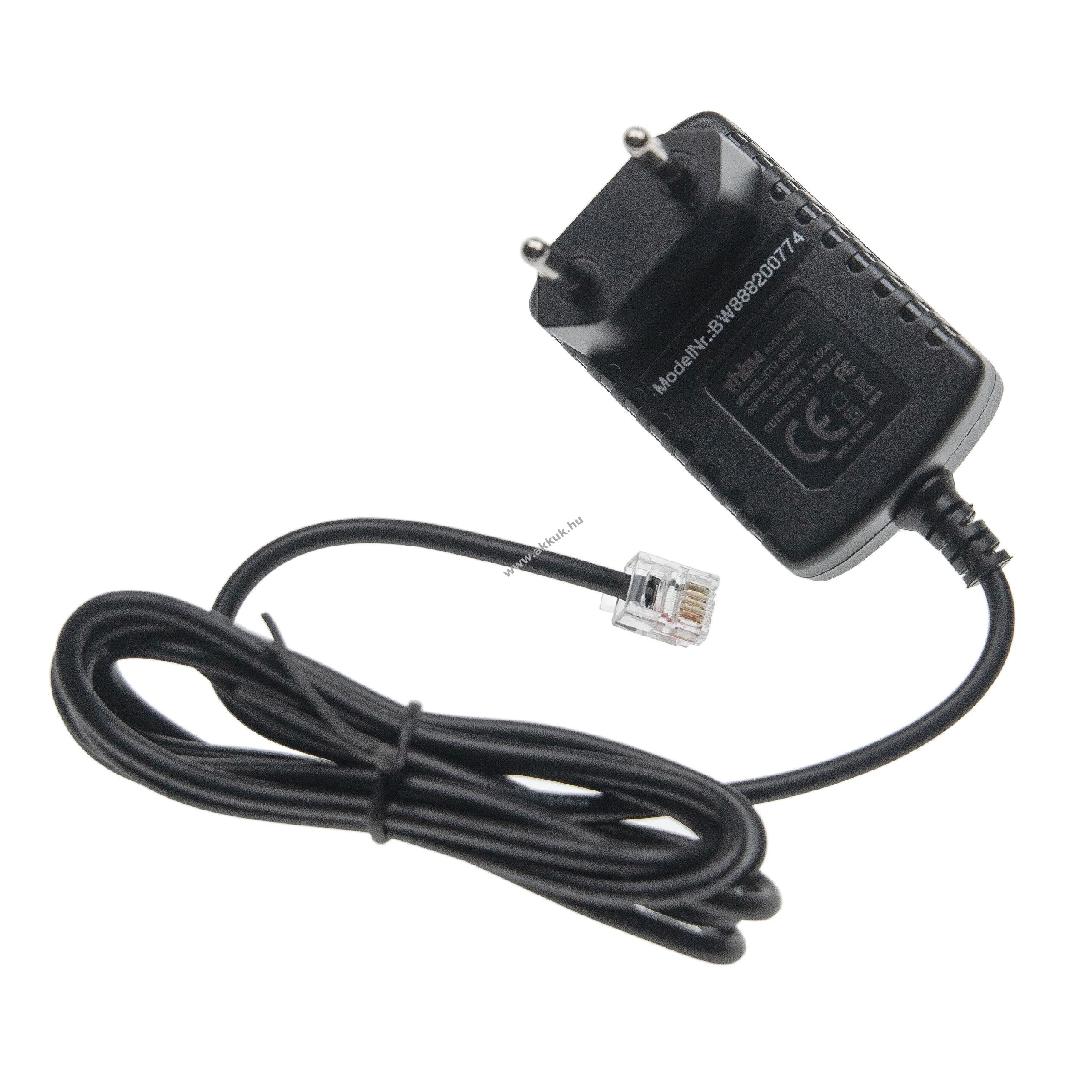 Helyettesítõ hálózati töltõ Gigaset F196 típus C39280-Z4-F196, 7V, 200mA