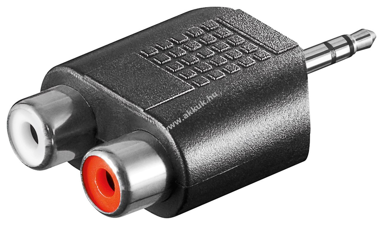 Goobay RCA (cinch)-AUX adapter 3,5mm dugó - 2x RCA (cinch) sztereó aljzat