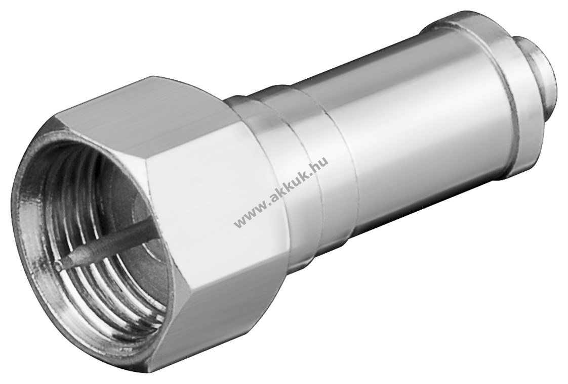 Goobay F végellenállás 75 Ohm DC-blokkal, zink házú