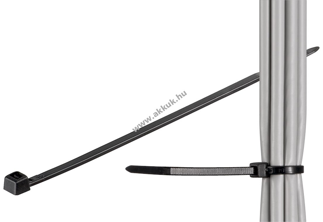 Goobay kábelkötegelő UV- és időjárásálló nylon 4,35mm 275mm fekete