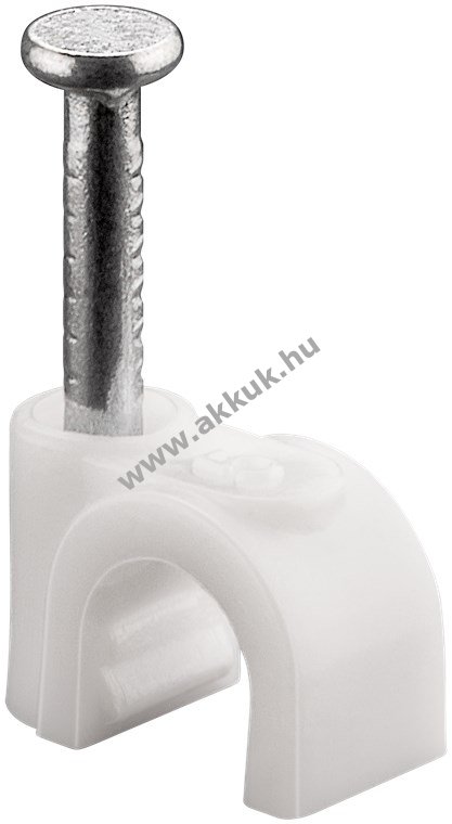 Goobay szeges kábelbilincs 5mm fehér 100db/csomag