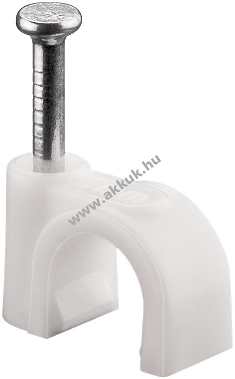 Goobay kábelbilincs 7mm fehér szegeges 100db/csomag
