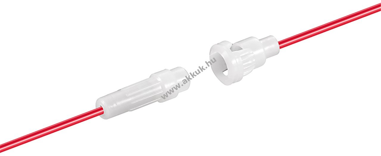 Goobay Tools 5x20mm biztosítéktartó olvadóbiztosítékhoz max.4A/250V 25cm kábel oldalanként PVC