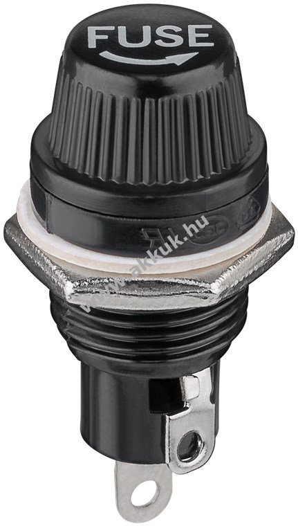 Goobay Tools biztosítéktartó 5x20mm csavaros sapkával max.10A/250V AC - Kiárusítás