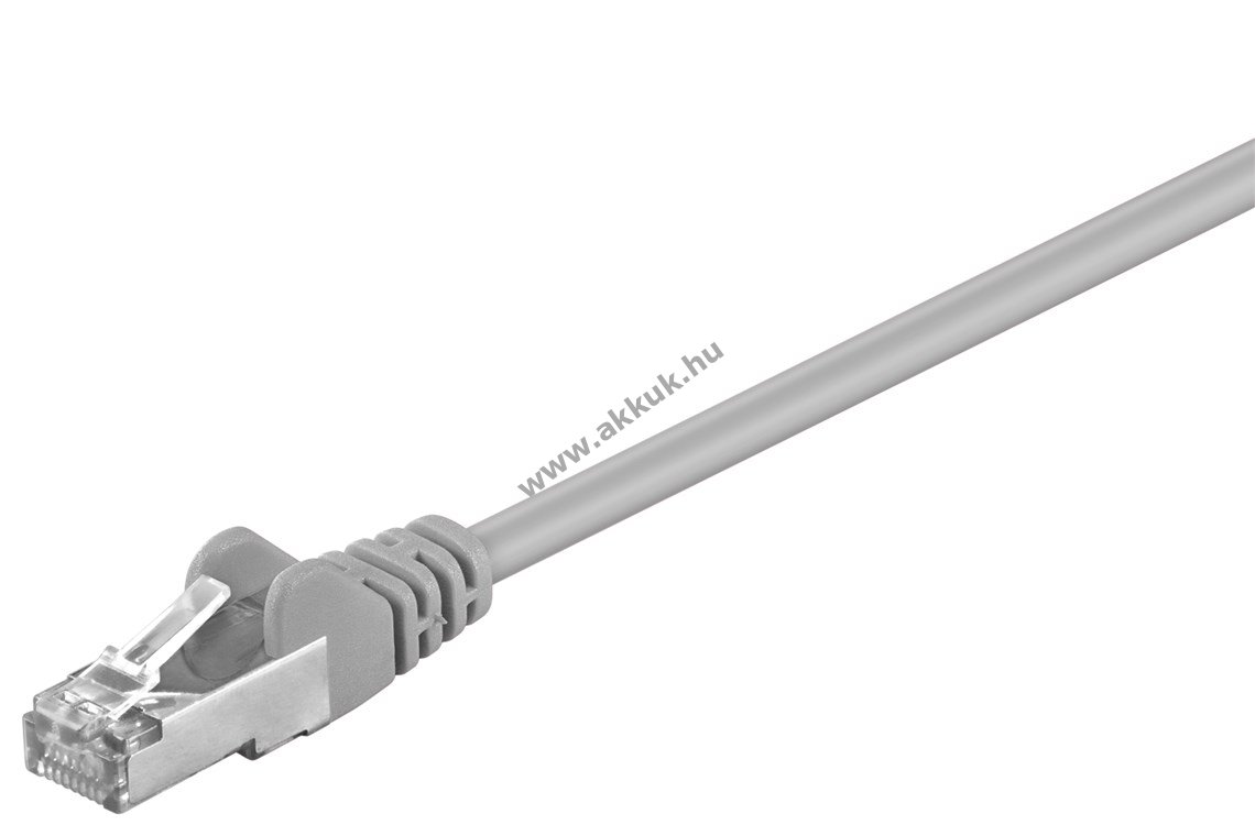 Goobay CAT5e patch kábel F/UTP CCA 1m szürke RJ45
