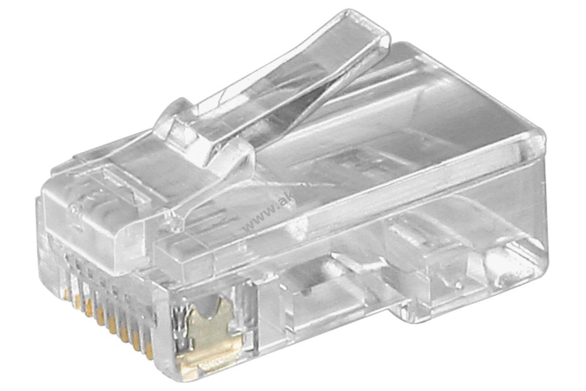 Goobay RJ45 8P8C 8 pólusú árnyékolatlan telefon csatlakozó krimpelhető