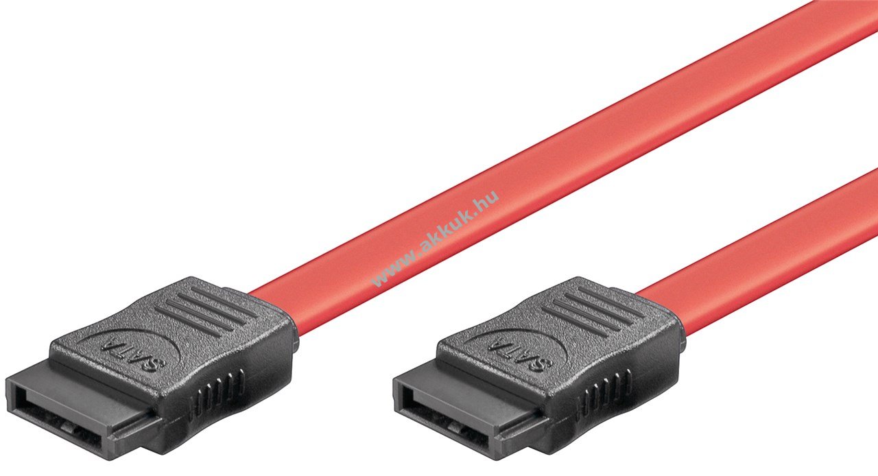 Goobay SATA adatkábel L-típusú - L-típusú 0,5m 1,5Gbit/s/3Gbit/s piros