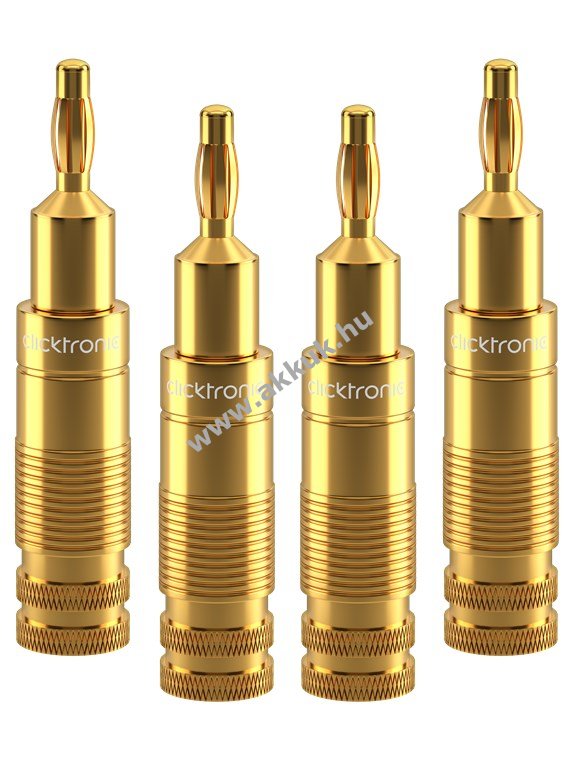 Clicktronic Premium banándugó adapter 6,0mm2 4db/csomag