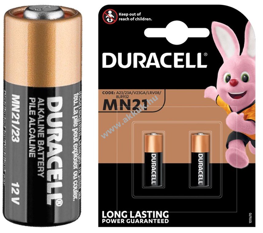 Duracell Security LR23 (MN21) elem 12V 2db/csomag alkáli-mangán