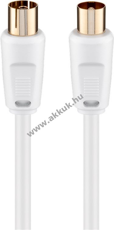 Goobay antennakábel 80dB kétszeresen árnyékolt Koax dugó > Koax aljzat 10m