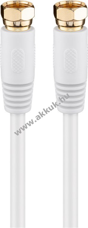 Goobay SAT-antennakábel 10m 80dB dupla árnyékolás aranyozott F-csatlakozó > F-csatlakozó