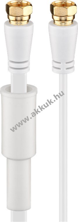 Goobay lapos SAT antennakábel 80dB dupla árnyékolás aranyozott F-F 7,5m