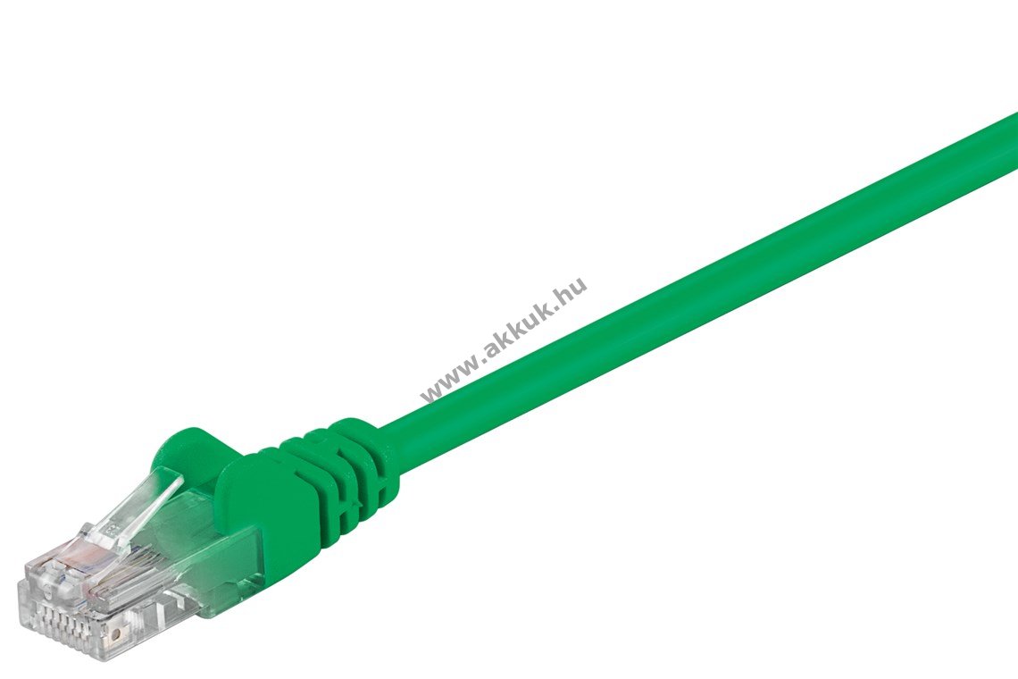 Goobay CAT5e U/UTP patchkábel CCA 5m zöld