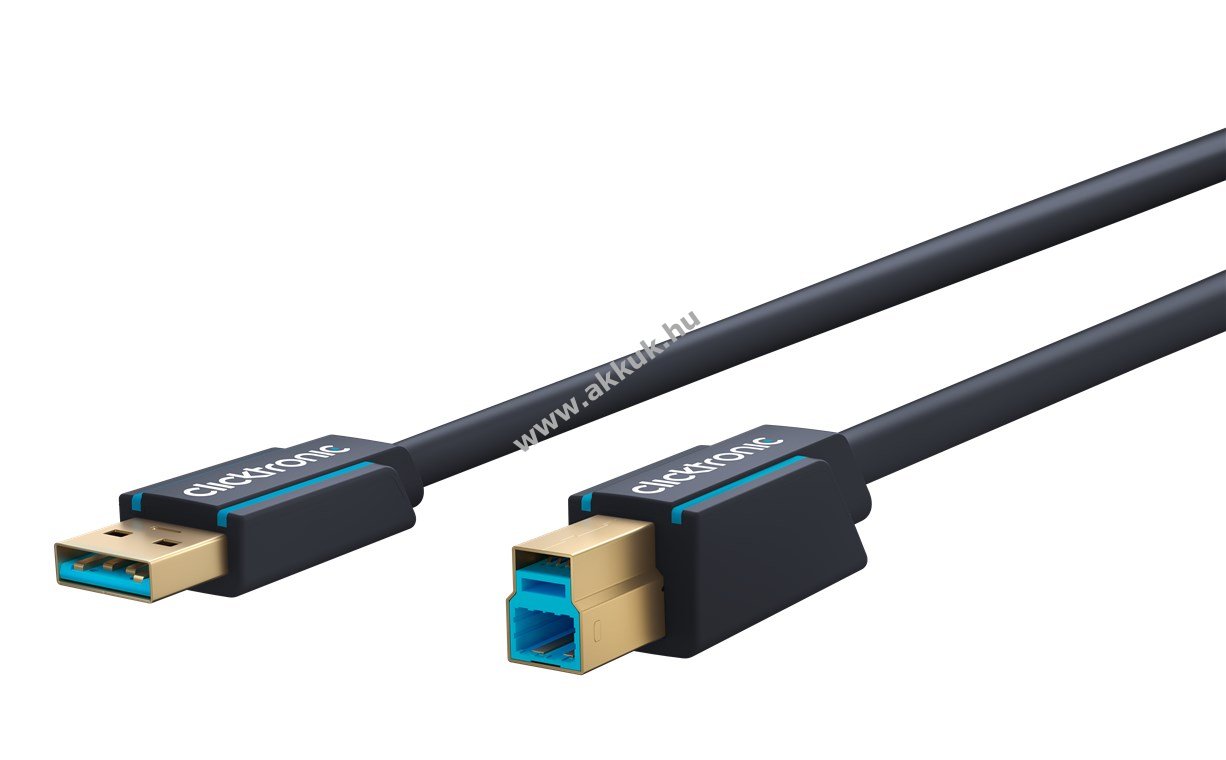 Clicktronic USB-A-USB-B 3.0 adapterkábel 1,8m 5Gbit/s