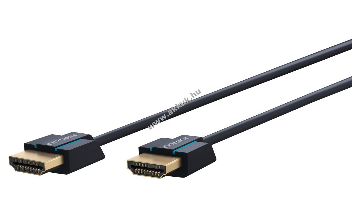 Clicktronic Ultra-slim High-Speed HDMI kábel Ethernet 4K@60Hz 2m