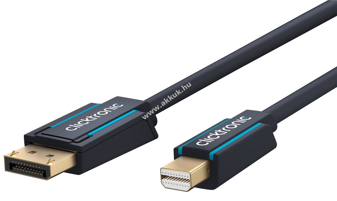 Clicktronic DisplayPort-mini DisplayPort adapterkábel 4K/60Hz