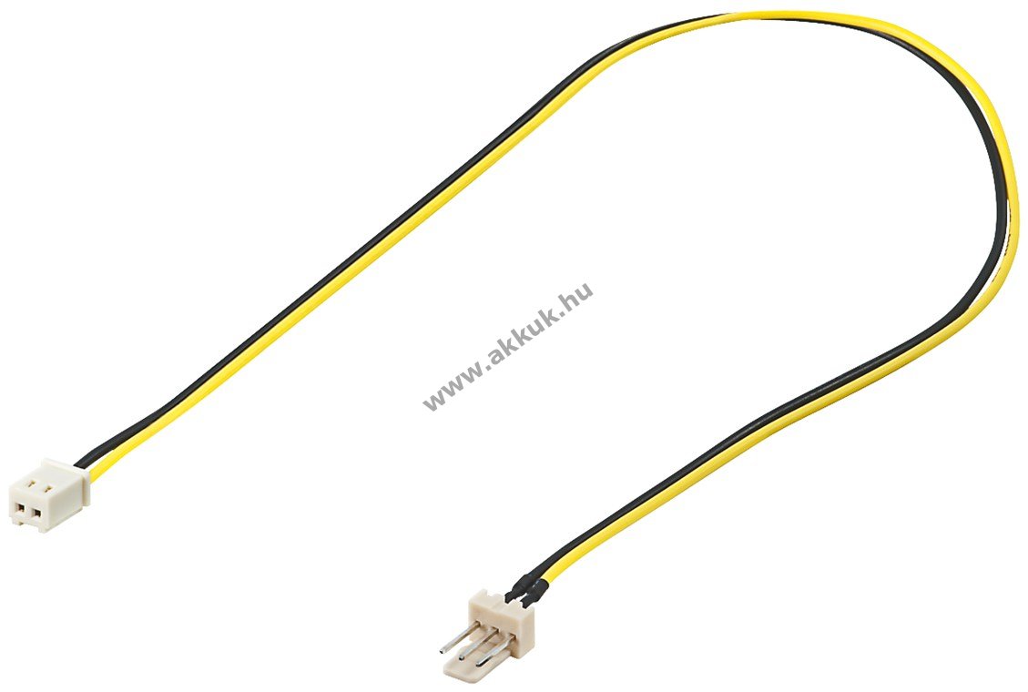 Goobay PC ventilátor hosszabbító kábel 3-Pin (Molex) 2-Pin (Molex) 0,3m