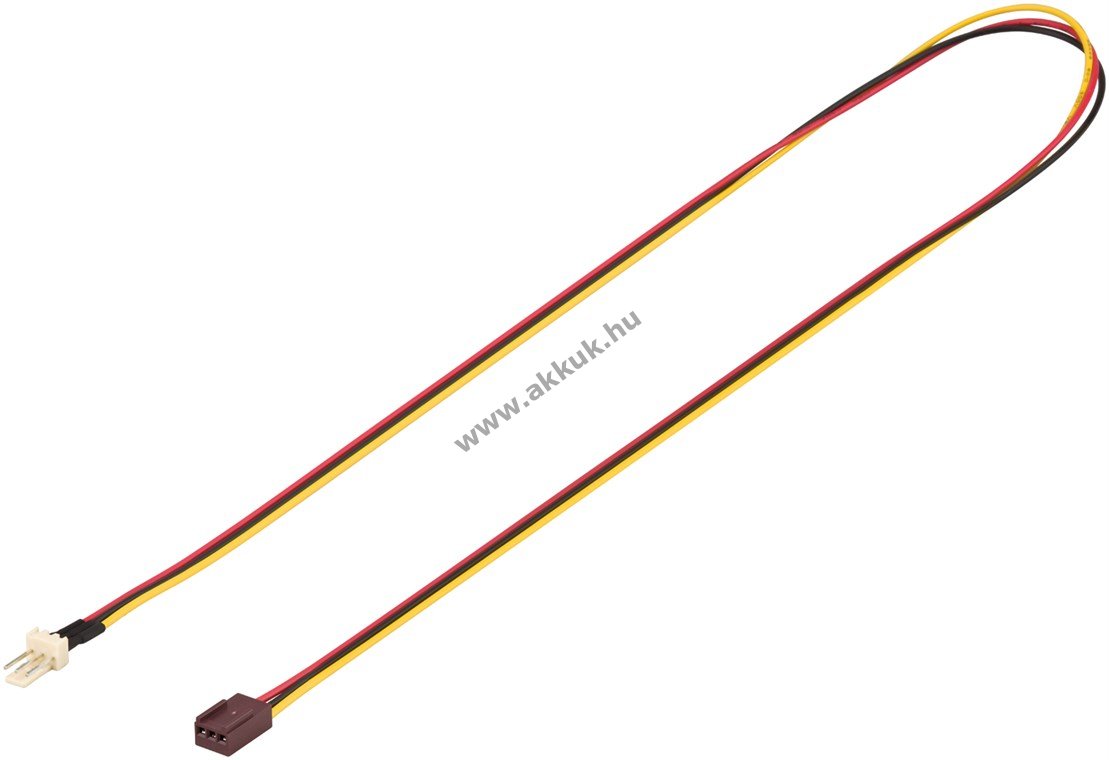 Goobay Molex 3-Pin ventilátor tápkábel hosszabbító 0,6m