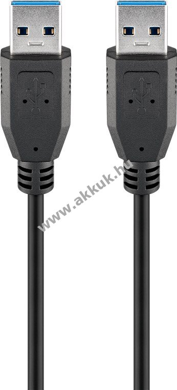 Goobay USB-A kábel 1,8m USB 3.0 5Gbit/s 15W 3A fekete