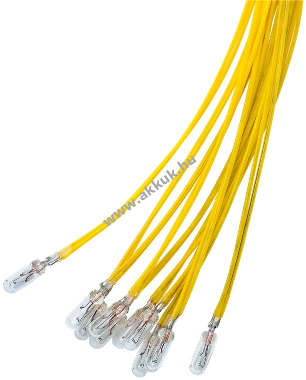 Goobay T11 Subminiatur izzó 1,1W sárga 0,3m kábel 14VDC 80mA