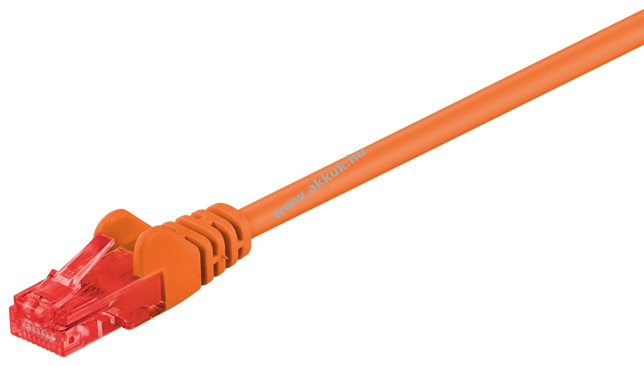 Goobay CAT6 U/UTP patchkábel CCA 1,5m narancs